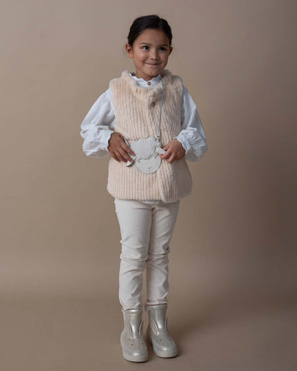 Tinge Gilet | Soft Sand Teddy