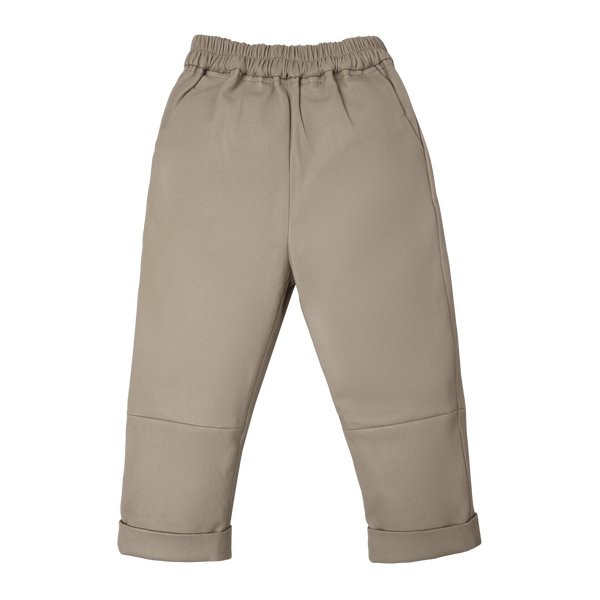 Bobbie Leather Trousers | Dark Taupe Leather