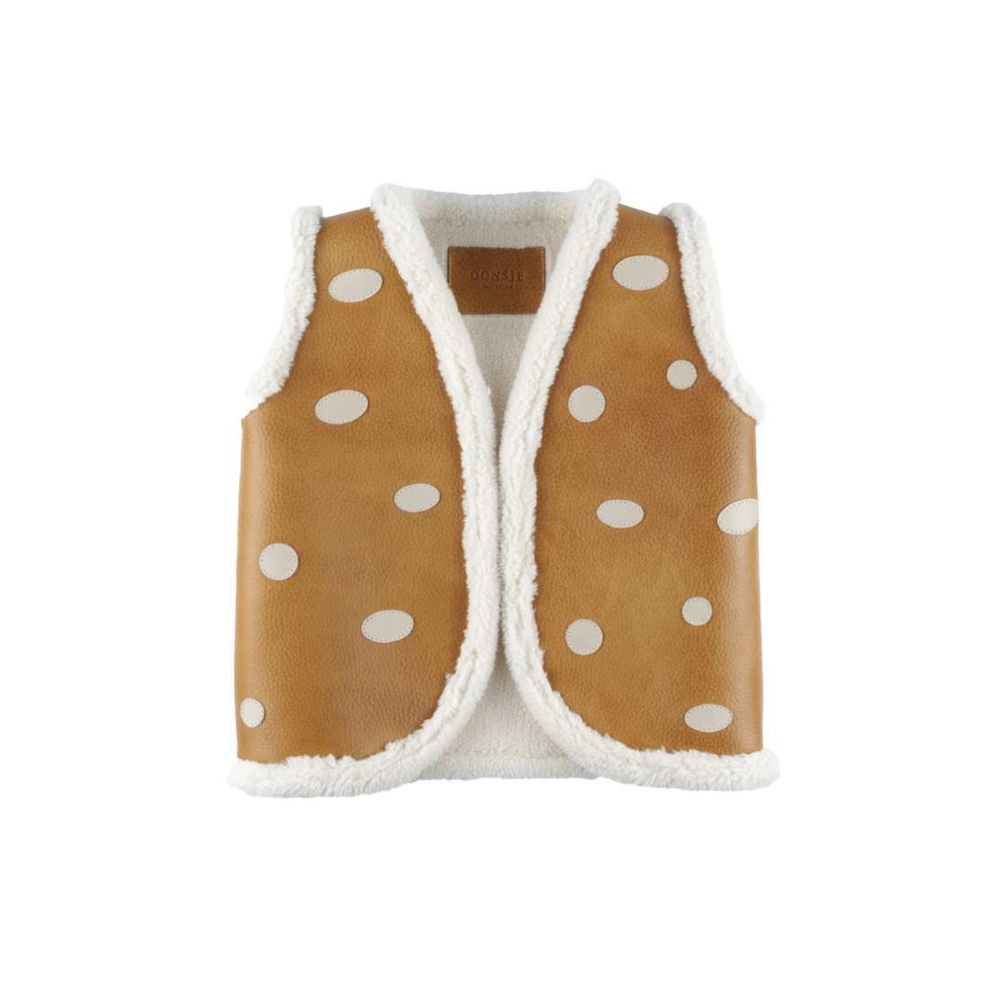 Caro Gilet | Mushroom | Toast Grain Leather