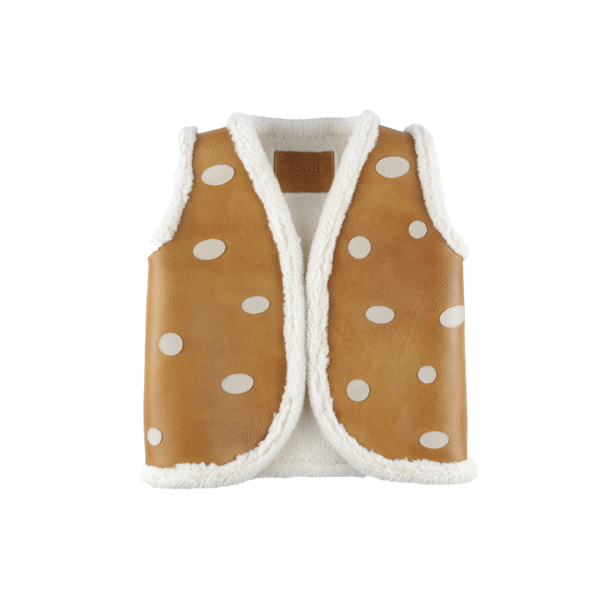 Caro Gilet | Mushroom | Toast Grain Leather