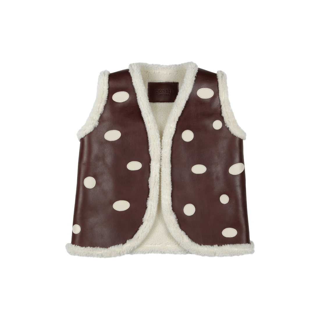 Caro Gilet | Toadstool | Burgundy Classic Leather