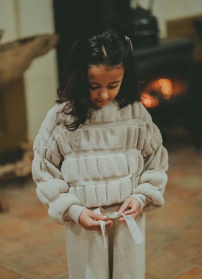 Ceou Sweater | White Sand Melange