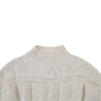 Ceou Sweater | White Sand Melange