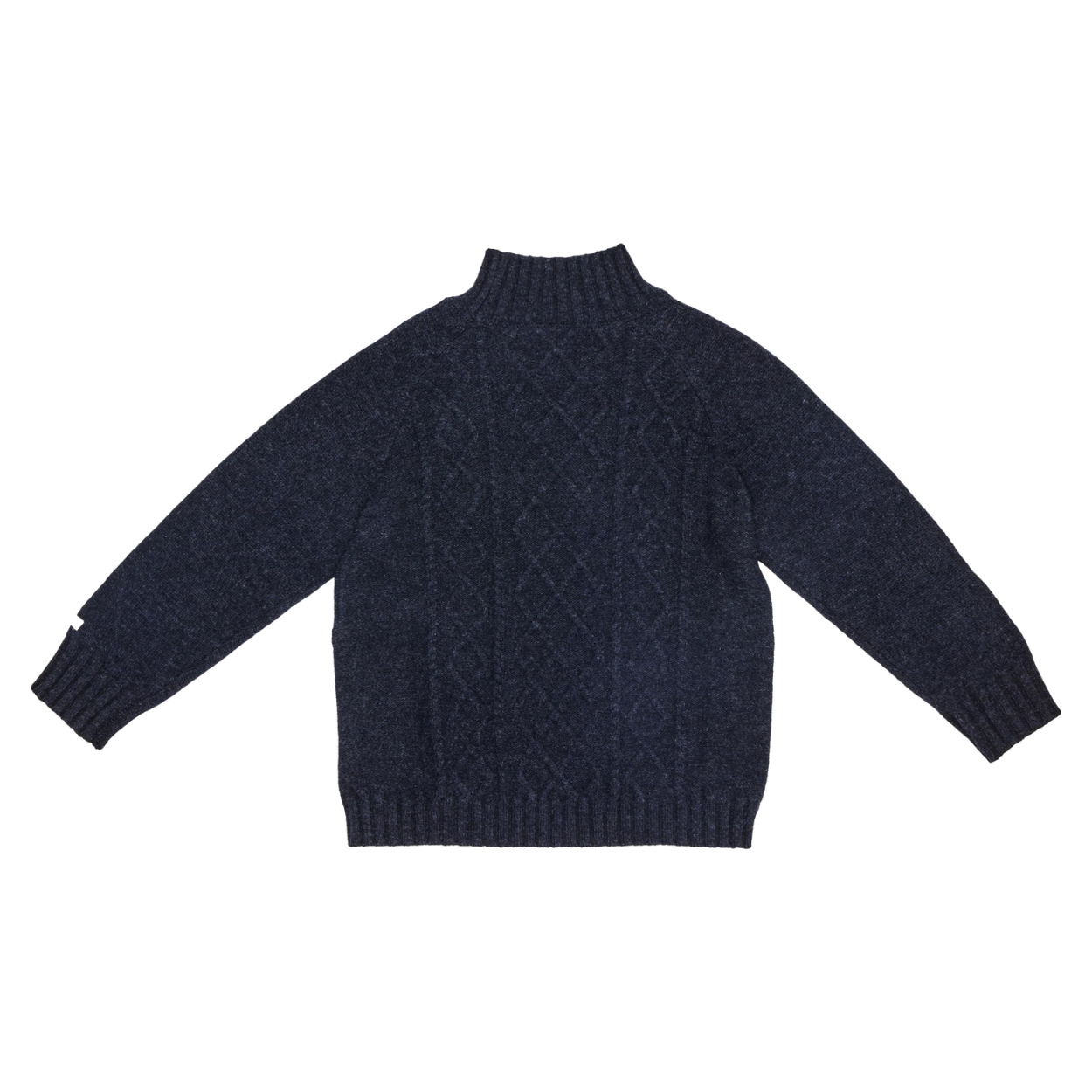 Jos Merino Wool Sweater | Blue Marine Melange