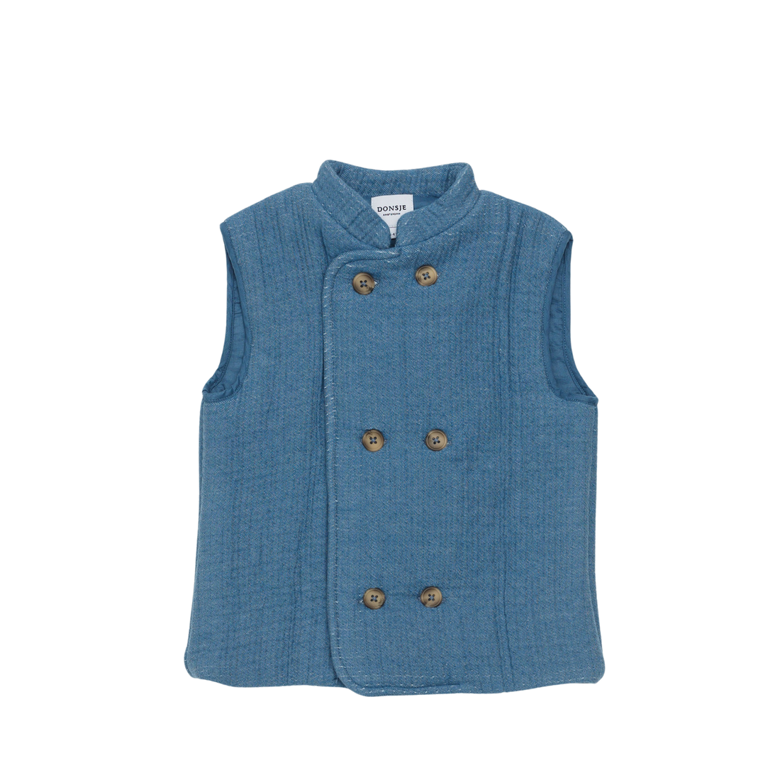 Tiepo Waistcoat | Steel Blue