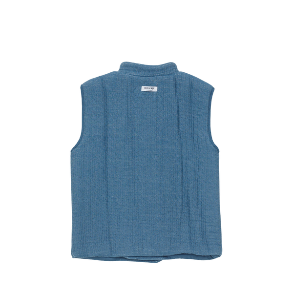 Tiepo Waistcoat | Steel Blue