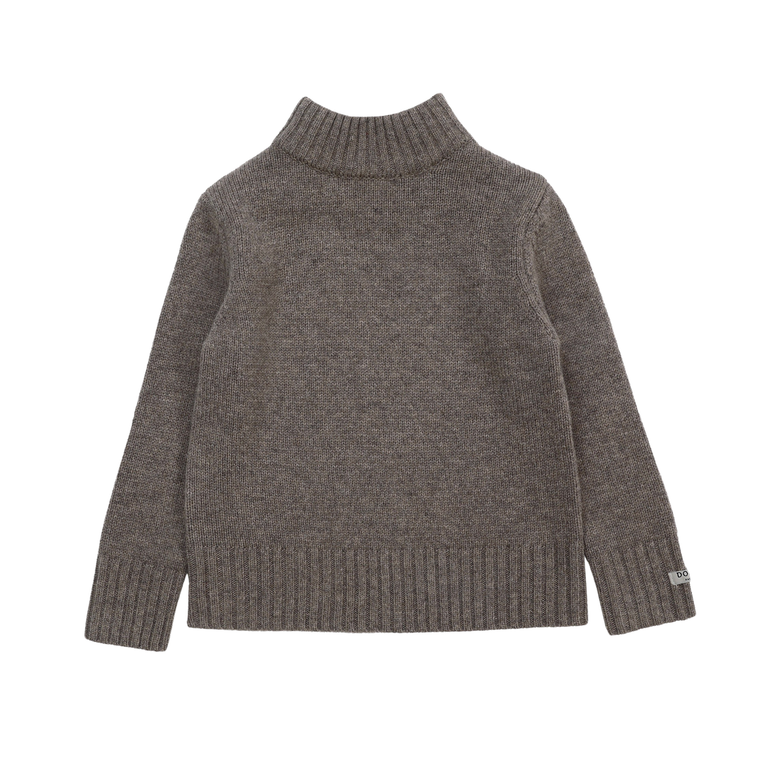 Vilno Merino Wool Sweater | Dark Taupe Melange