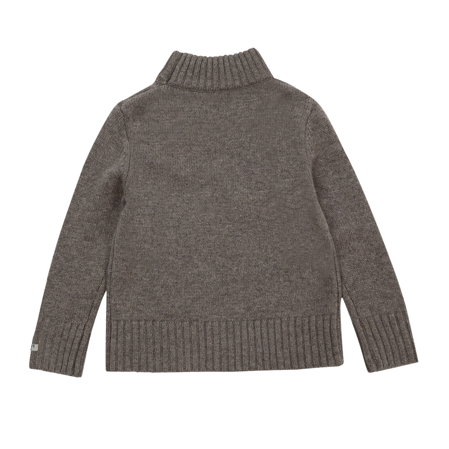 Vilno Merino Wool Sweater | Dark Taupe Melange