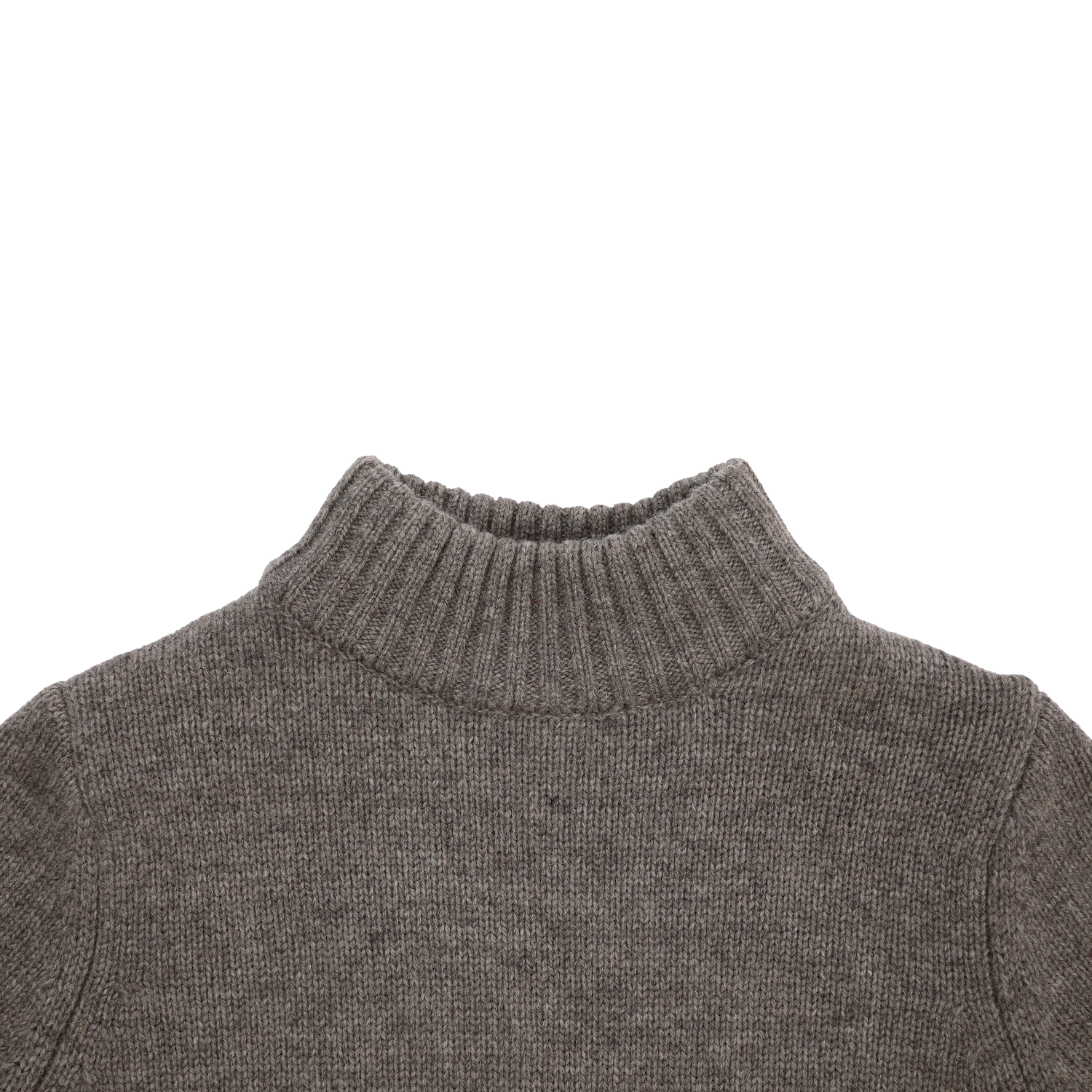 Vilno Merino Wool Sweater | Dark Taupe Melange