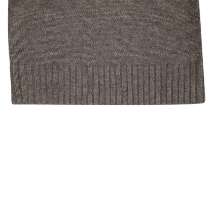 Vilno Merino Wool Sweater | Dark Taupe Melange