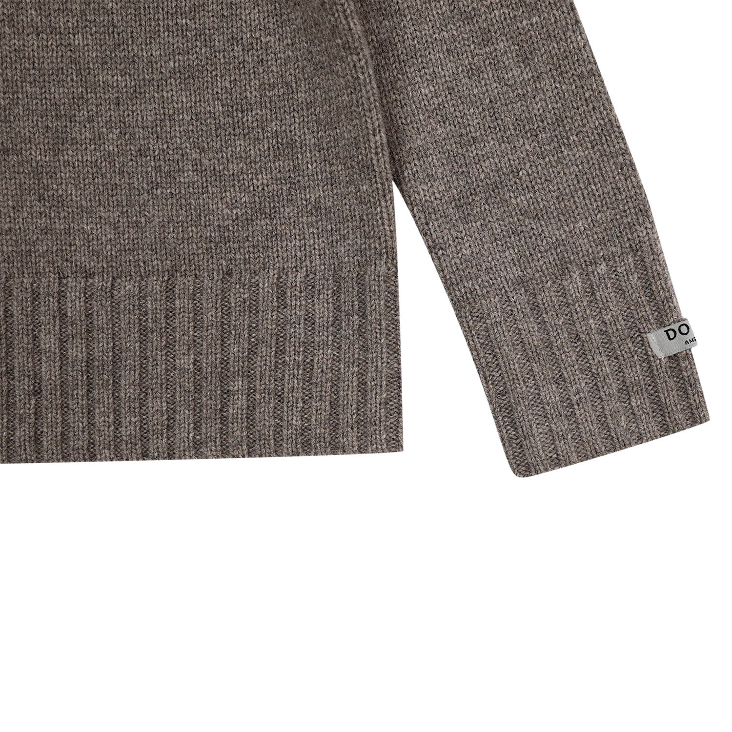 Vilno Merino Wool Sweater | Dark Taupe Melange