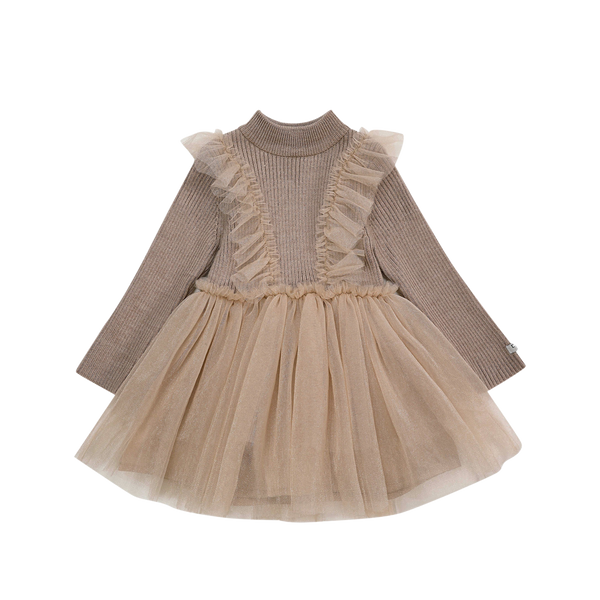 Flovos Dress | Lavender Brown
