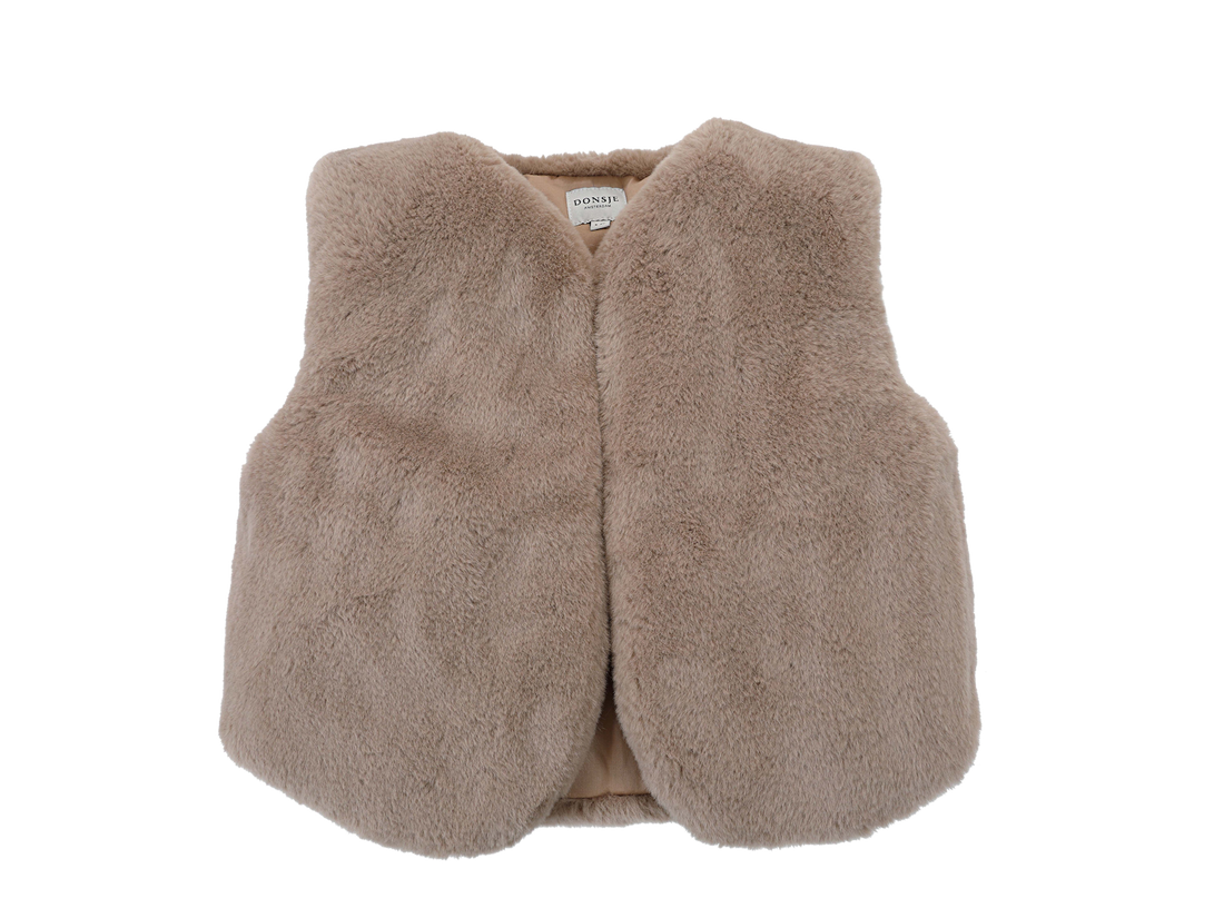 Pimmy Gilet | Taupe Teddy