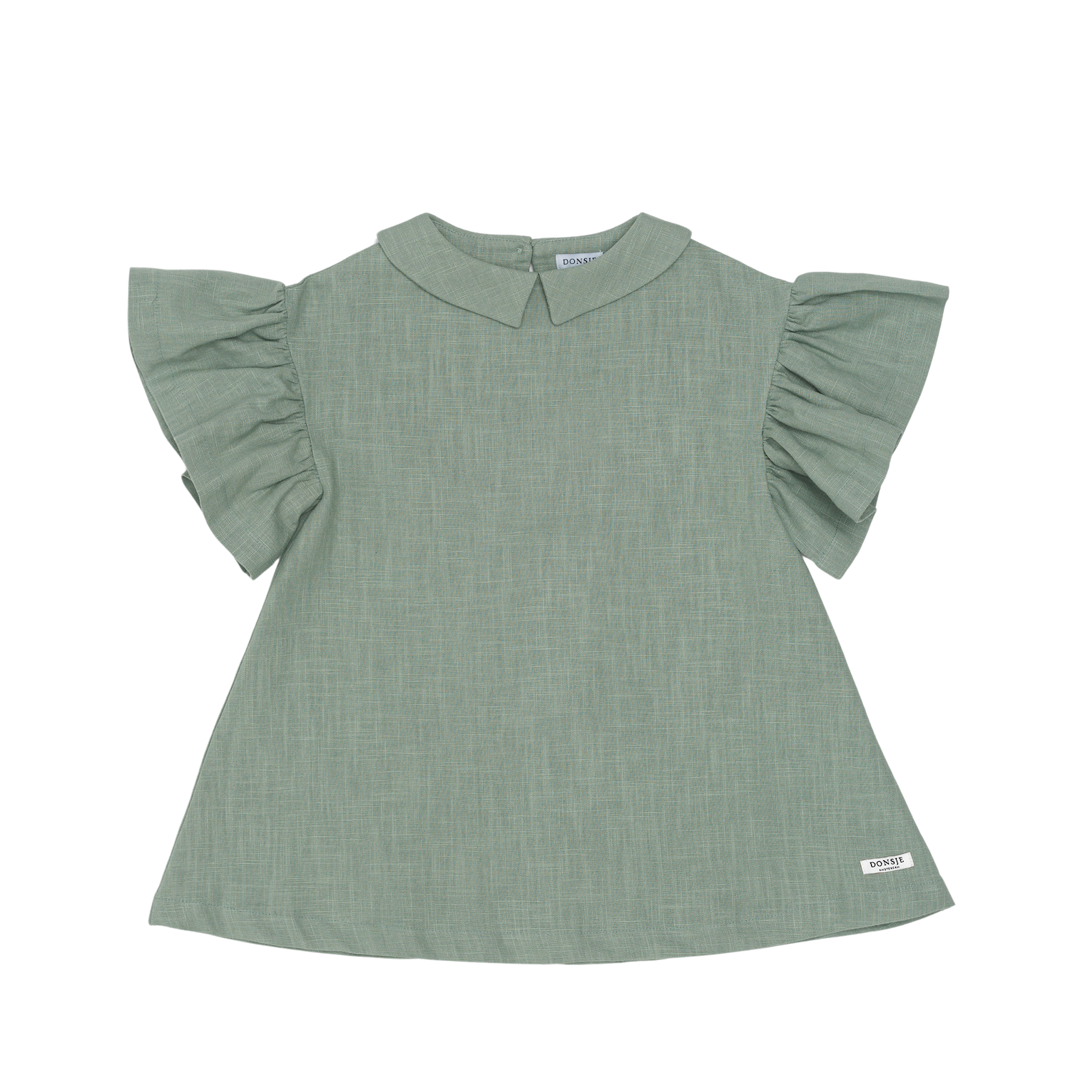 Capucine Linen Dress | Desert Green