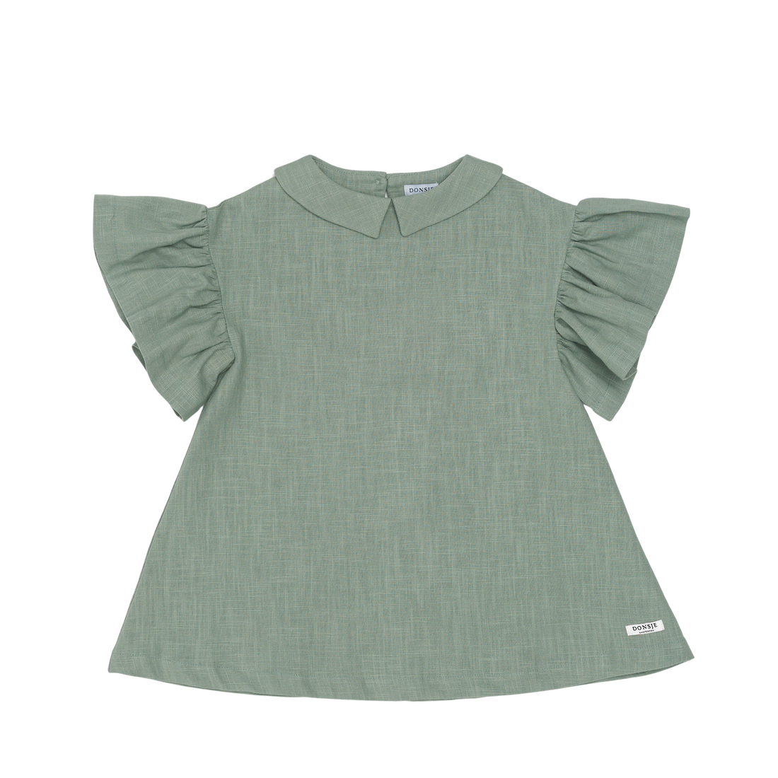 Capucine Linen Dress | Desert Green