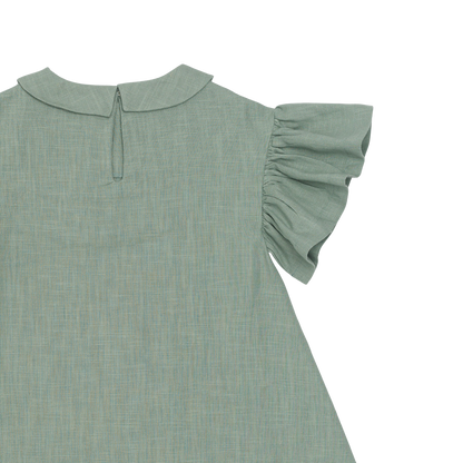 Capucine Linen Dress | Desert Green