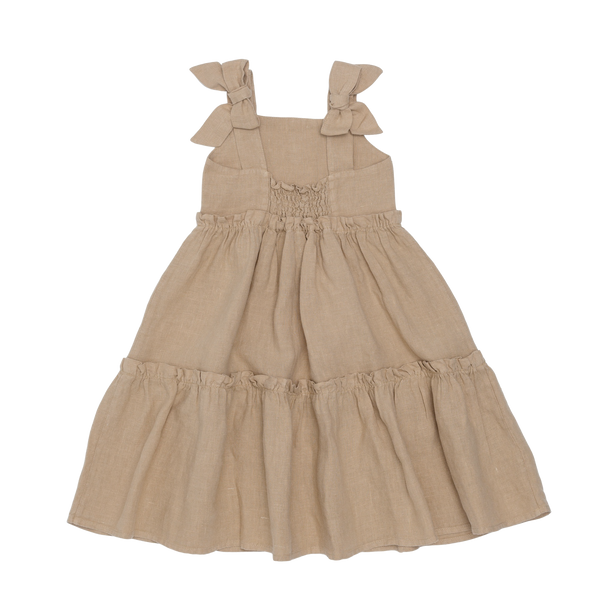 Janne Linen Dress | Latte