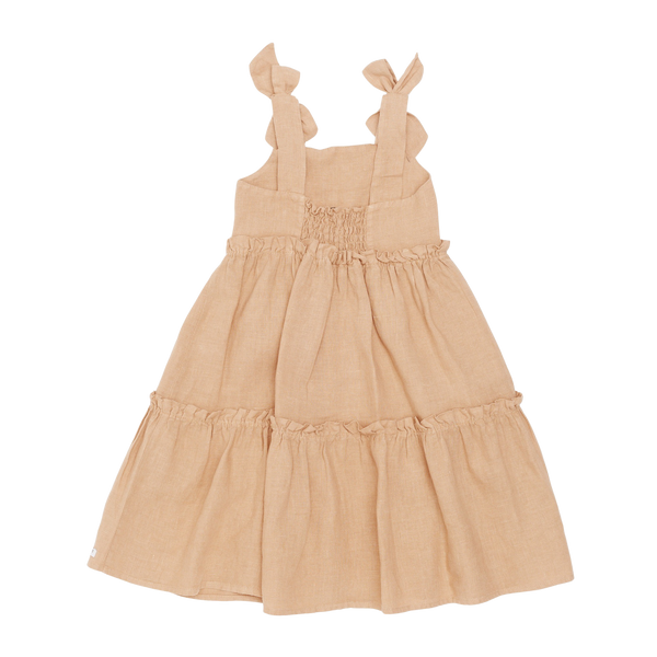 Janne Linen Dress | Light Coral