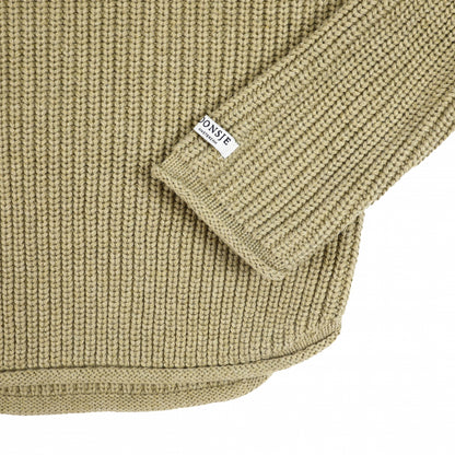 Moby Sweater | Light Olive Melange