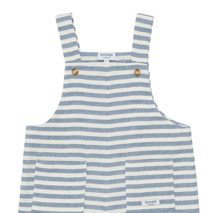 Dann Overalls | Sky Blue - White Striped