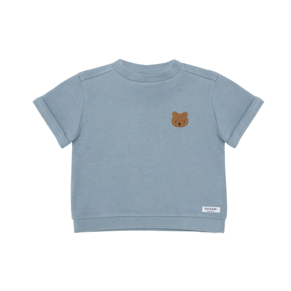 Jarne T-shirt | Bear | Foggy Blue