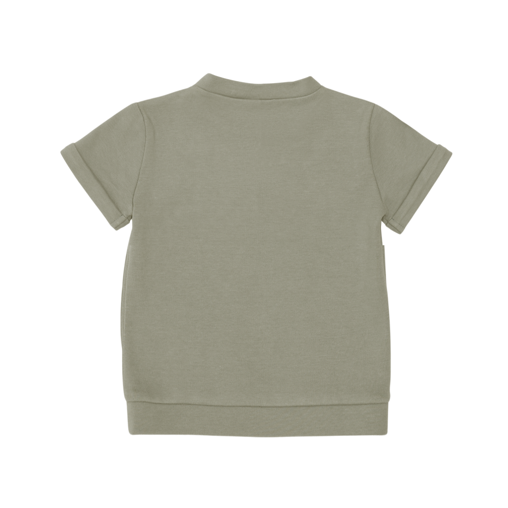 Jarne T-shirt | Bear | Dusty Green