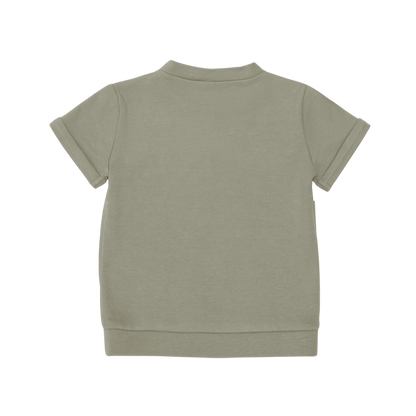 Jarne T-shirt | Bear | Dusty Green