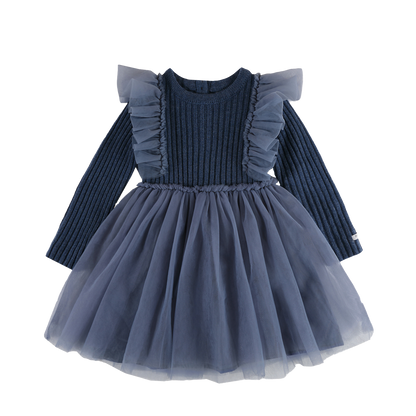 Bilie Dress | Royal Blue Melange