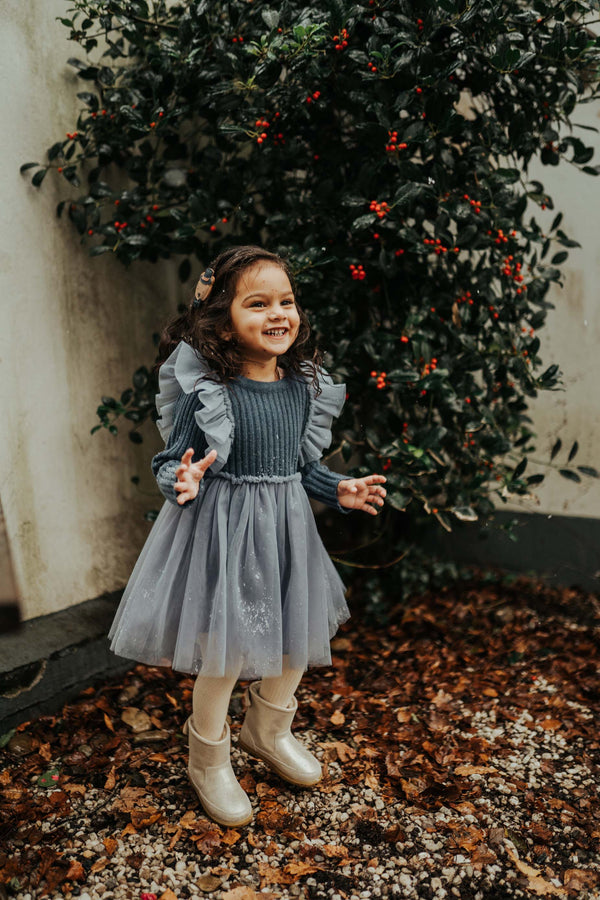 Bilie Dress | Royal Blue Melange