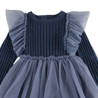 Bilie Dress | Royal Blue Melange