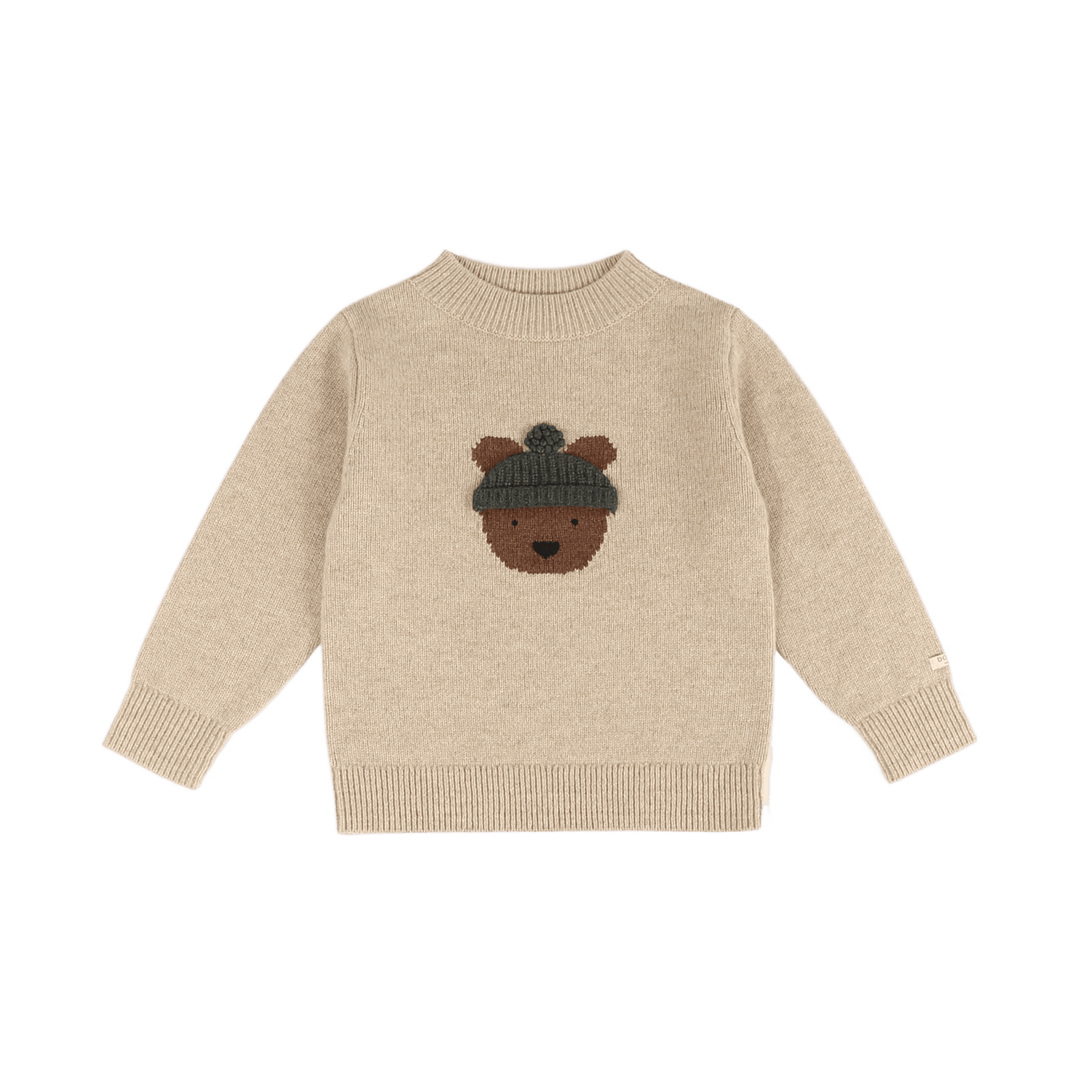 Denn Merino Wool Sweater | Bear | Biscotti Melange