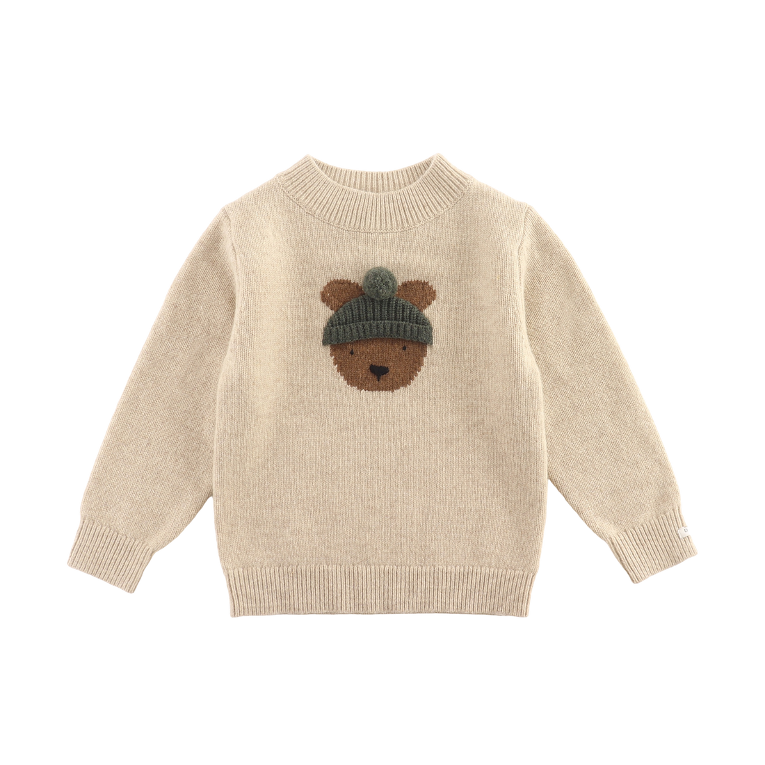 Denn Merino Wool Sweater | Bear | Biscotti Melange