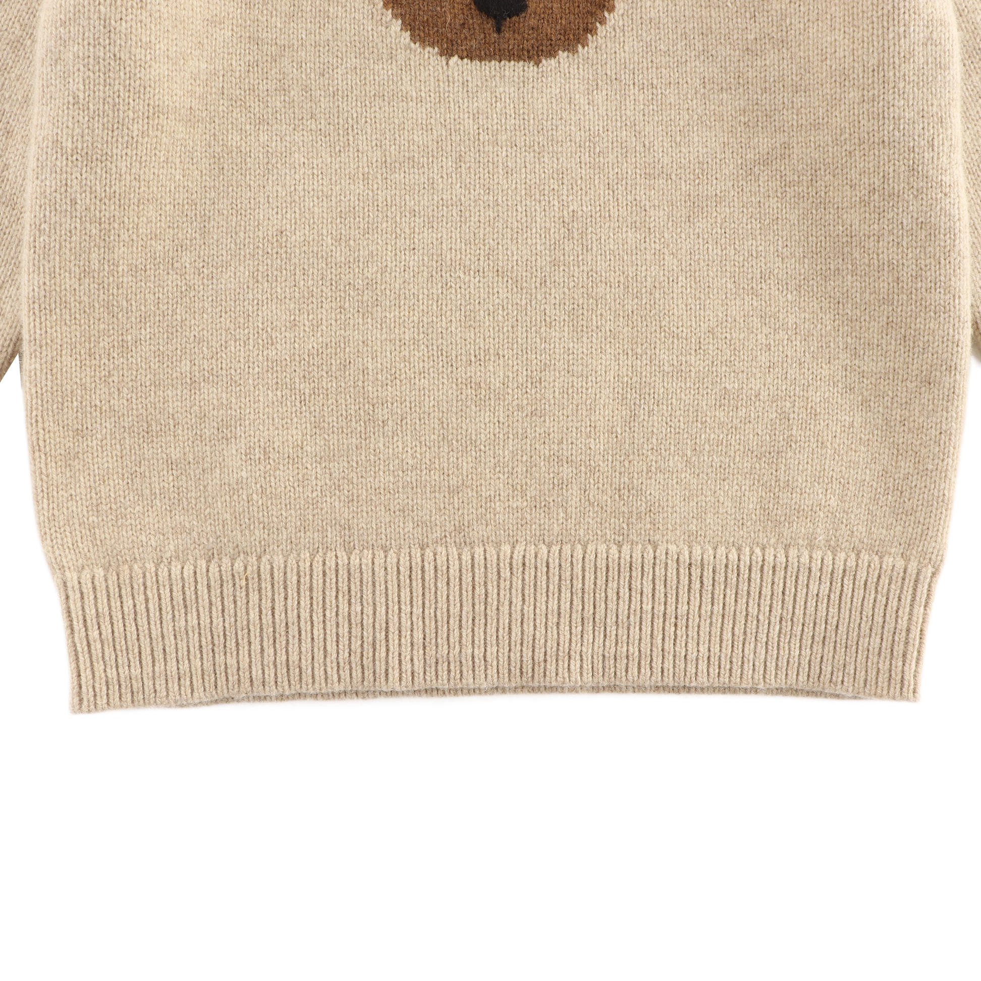 Denn Merino Wool Sweater | Bear | Biscotti Melange