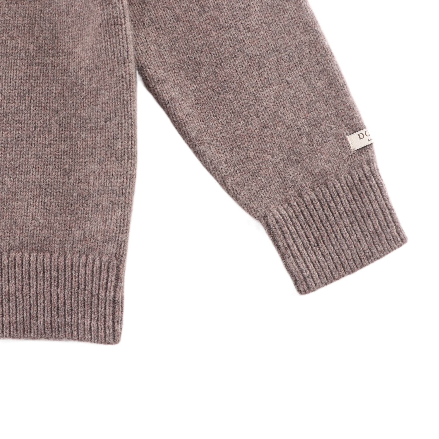 Denn Merino Wool Sweater | Leo | Dark Taupe Melange