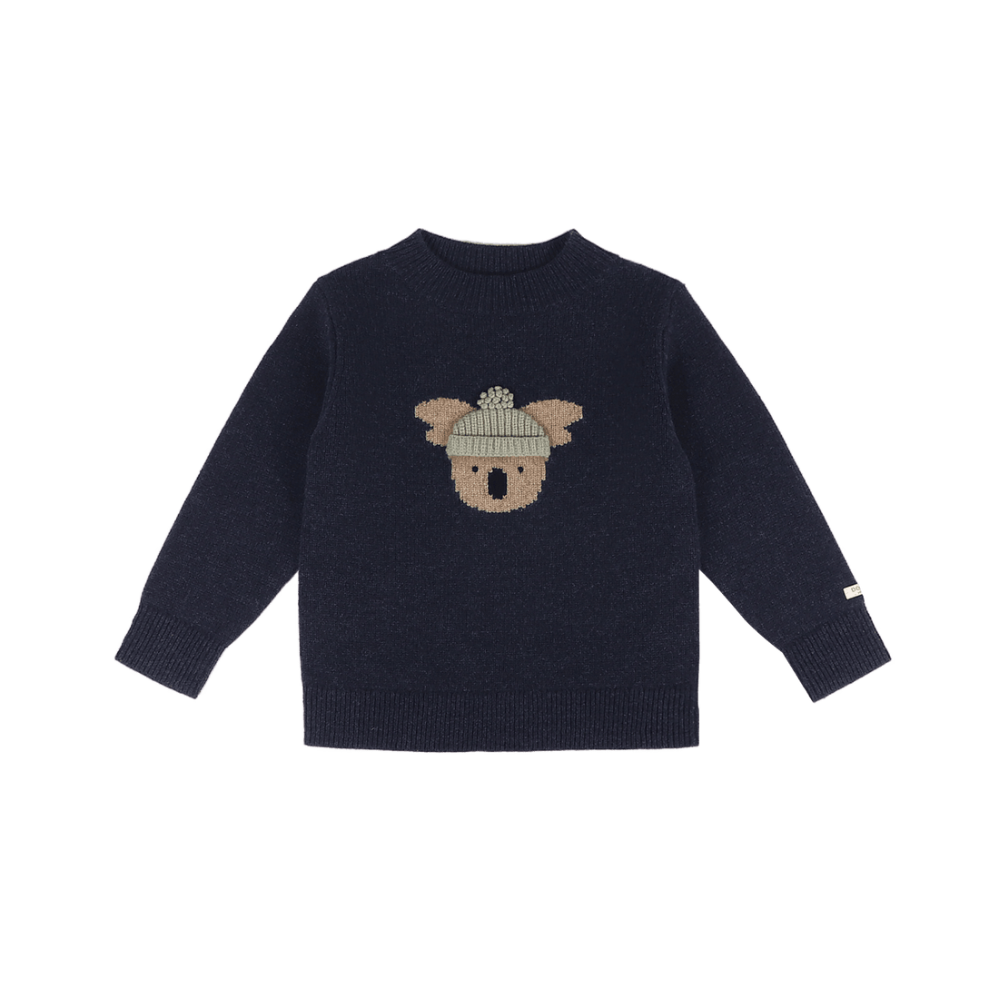 Denn Merino Wool Sweater | Koala | Blue Marine Melange