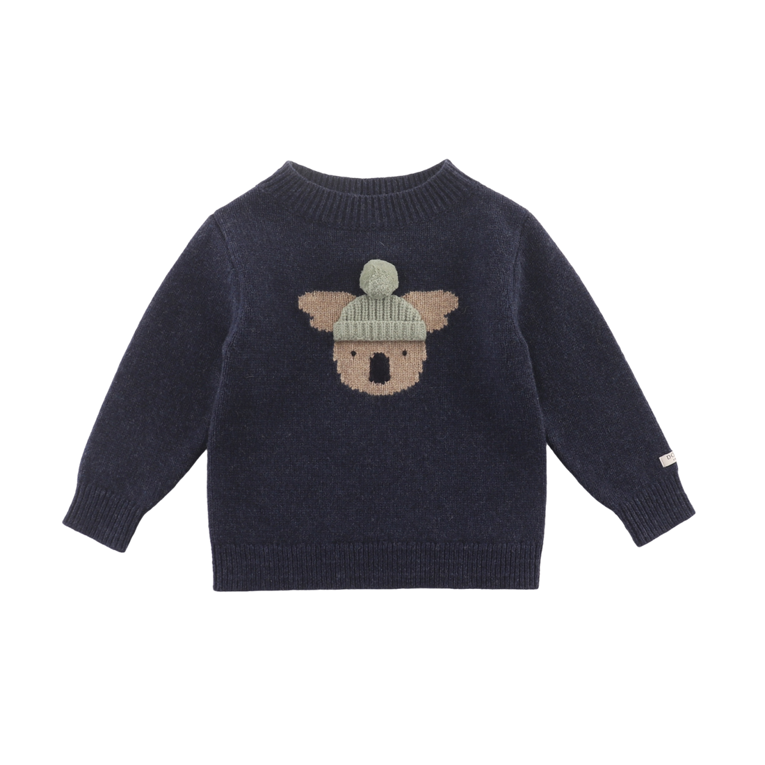 Denn Merino Wool Sweater | Koala | Blue Marine Melange