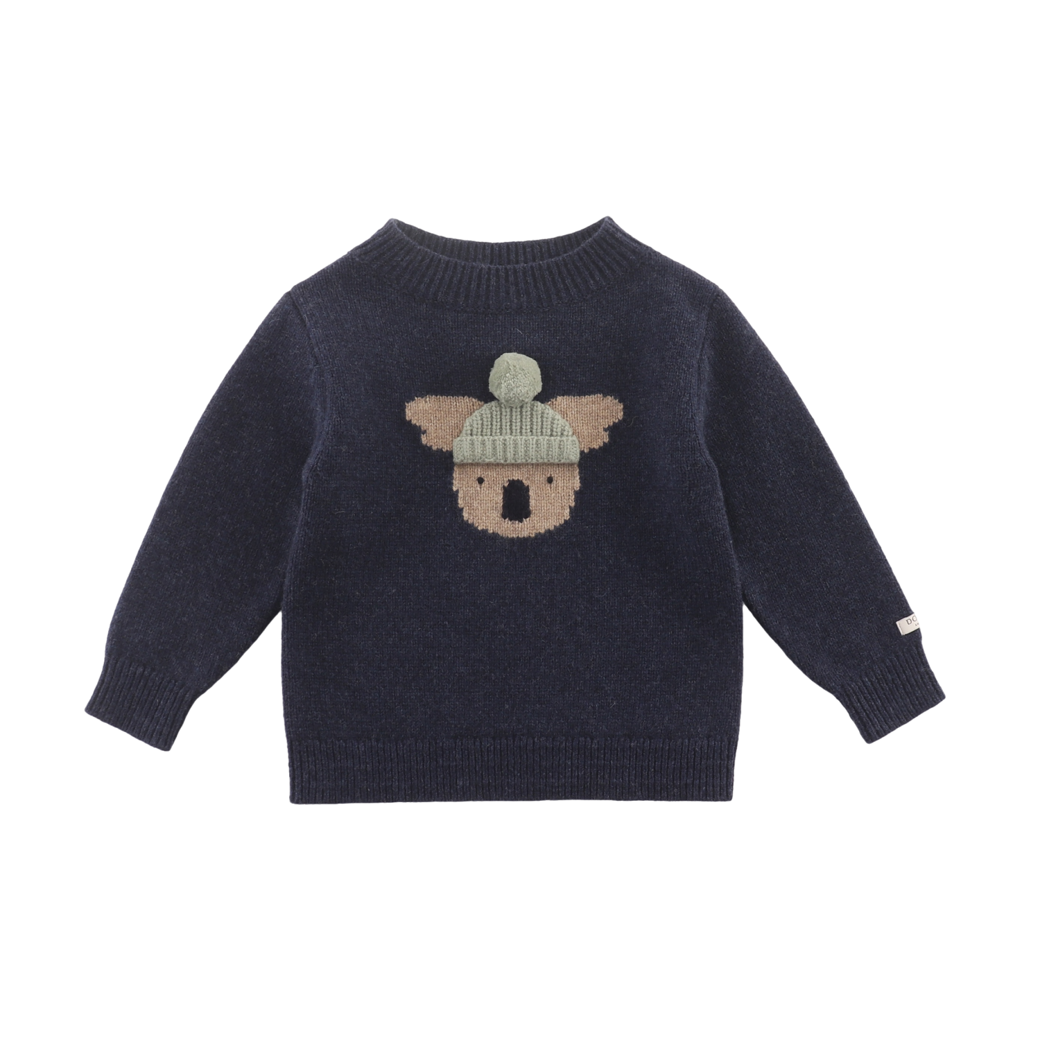 Denn Merino Wool Sweater | Koala | Blue Marine Melange