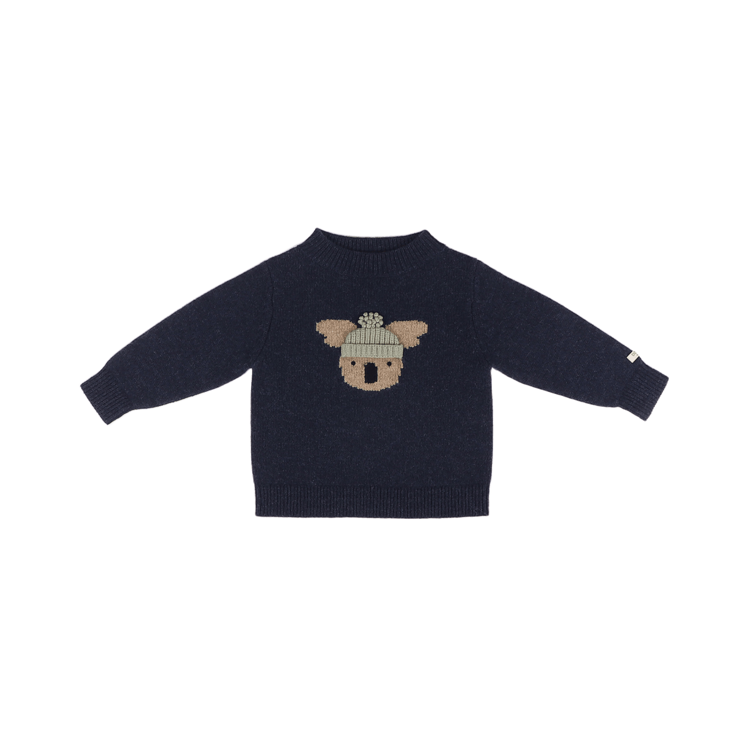 Denn Merino Wool Sweater | Koala | Blue Marine Melange