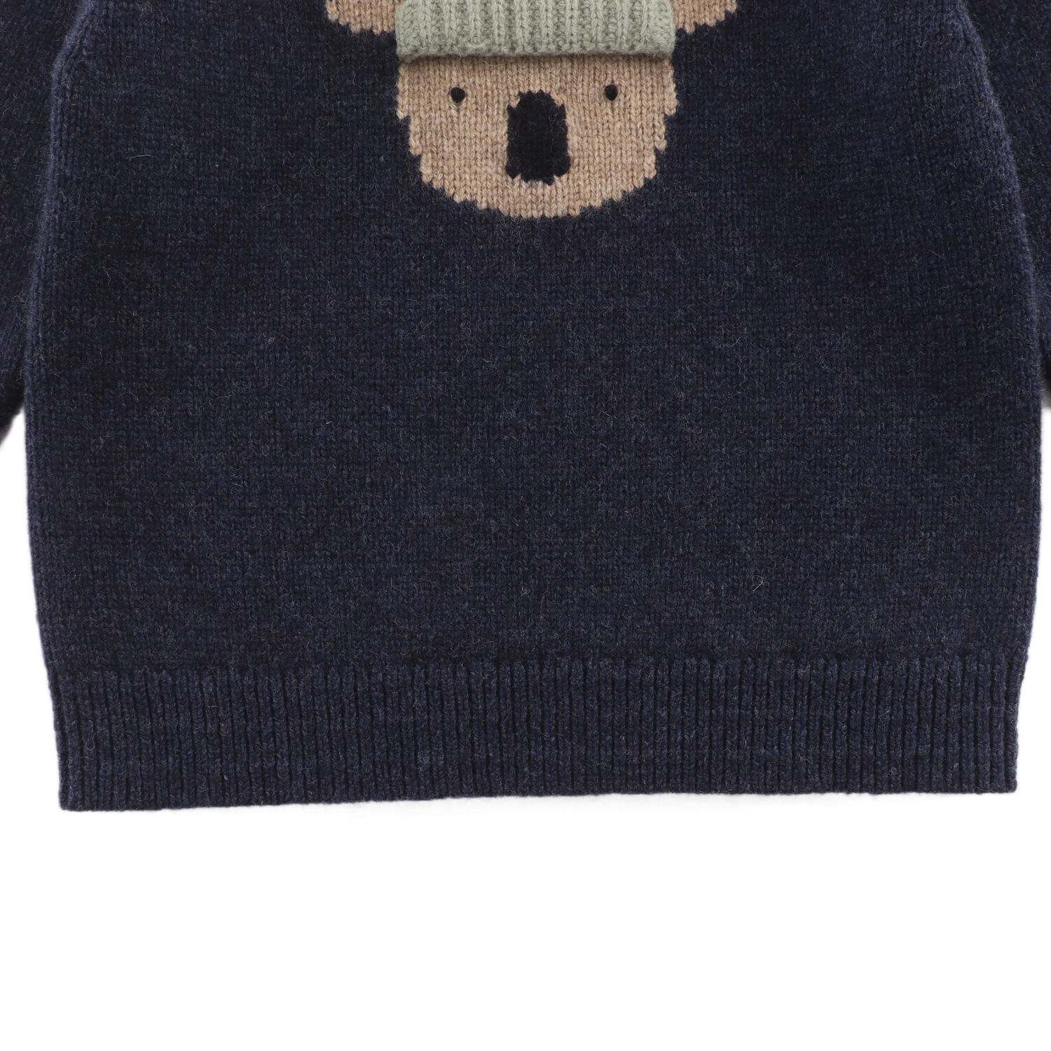 Denn Merino Wool Sweater | Koala | Blue Marine Melange