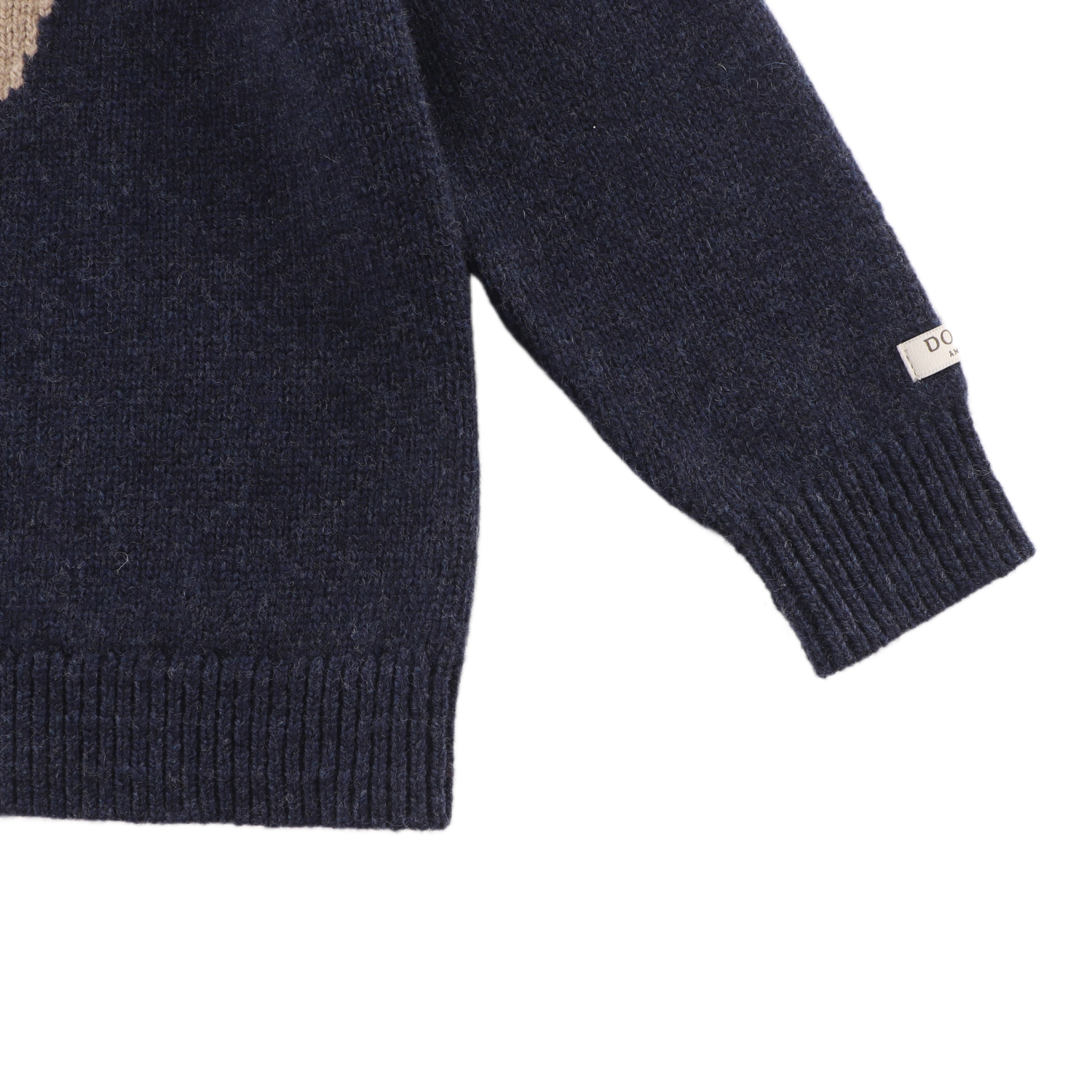 Denn Merino Wool Sweater | Koala | Blue Marine Melange