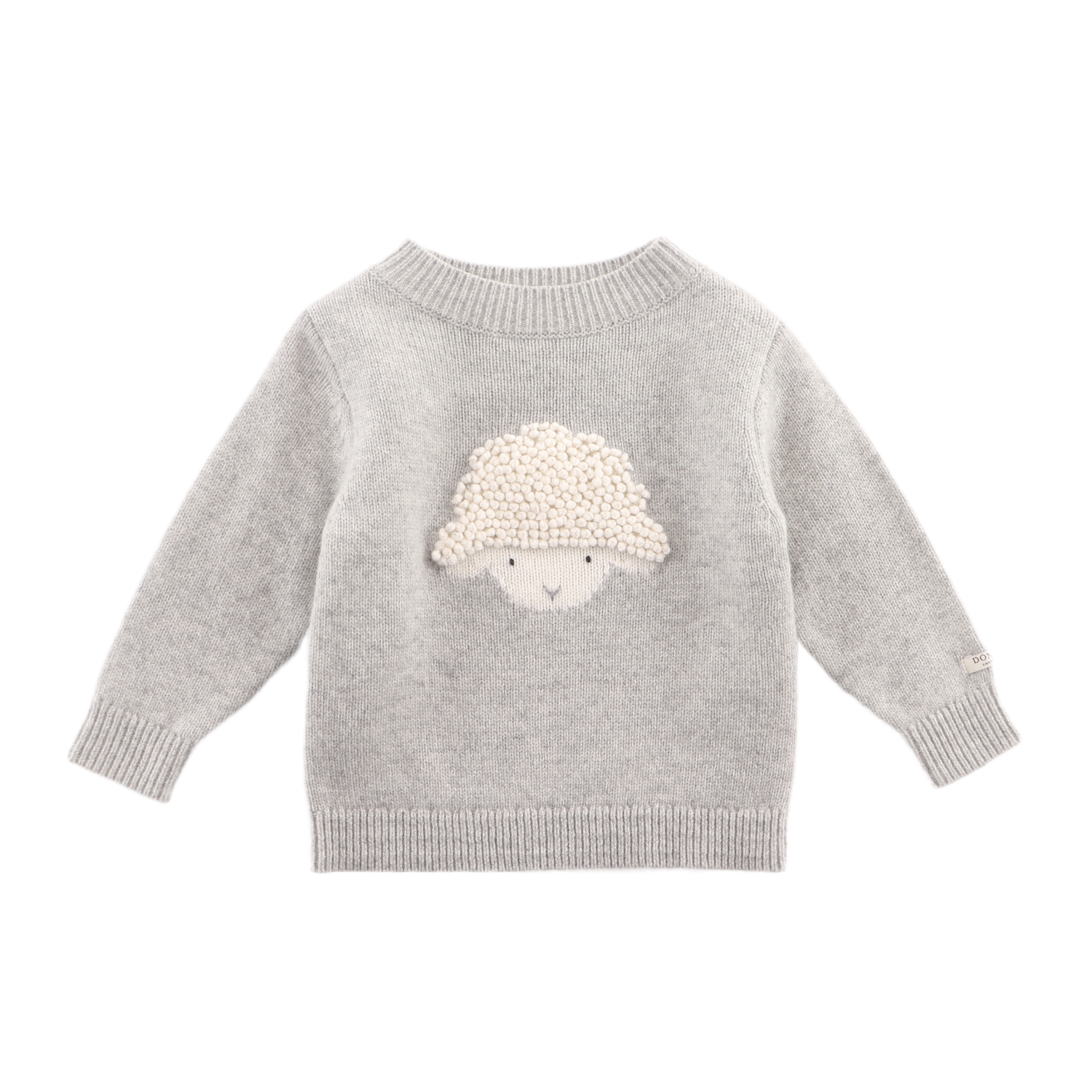 Denn Merino Wool Sweater | Lammy | Soft Grey Melange