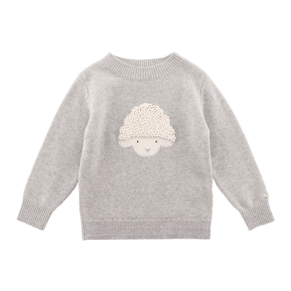 Denn Merino Wool Sweater | Lammy | Soft Grey Melange