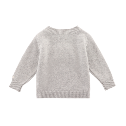 Denn Merino Wool Sweater | Lammy | Soft Grey Melange