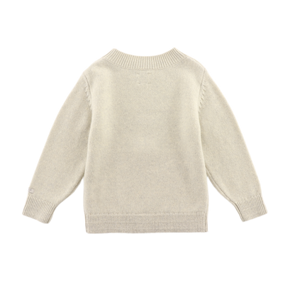 Denn Merino Wool Sweater | Dog | Arctic Ivory Melange