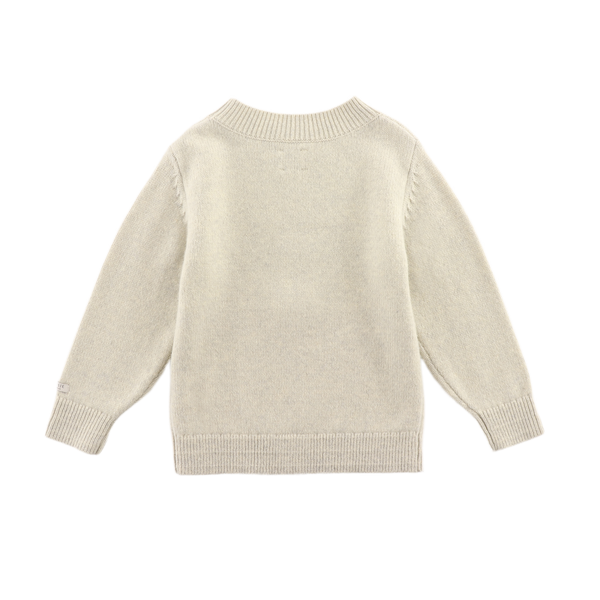 Denn Merino Wool Sweater | Dog | Arctic Ivory Melange