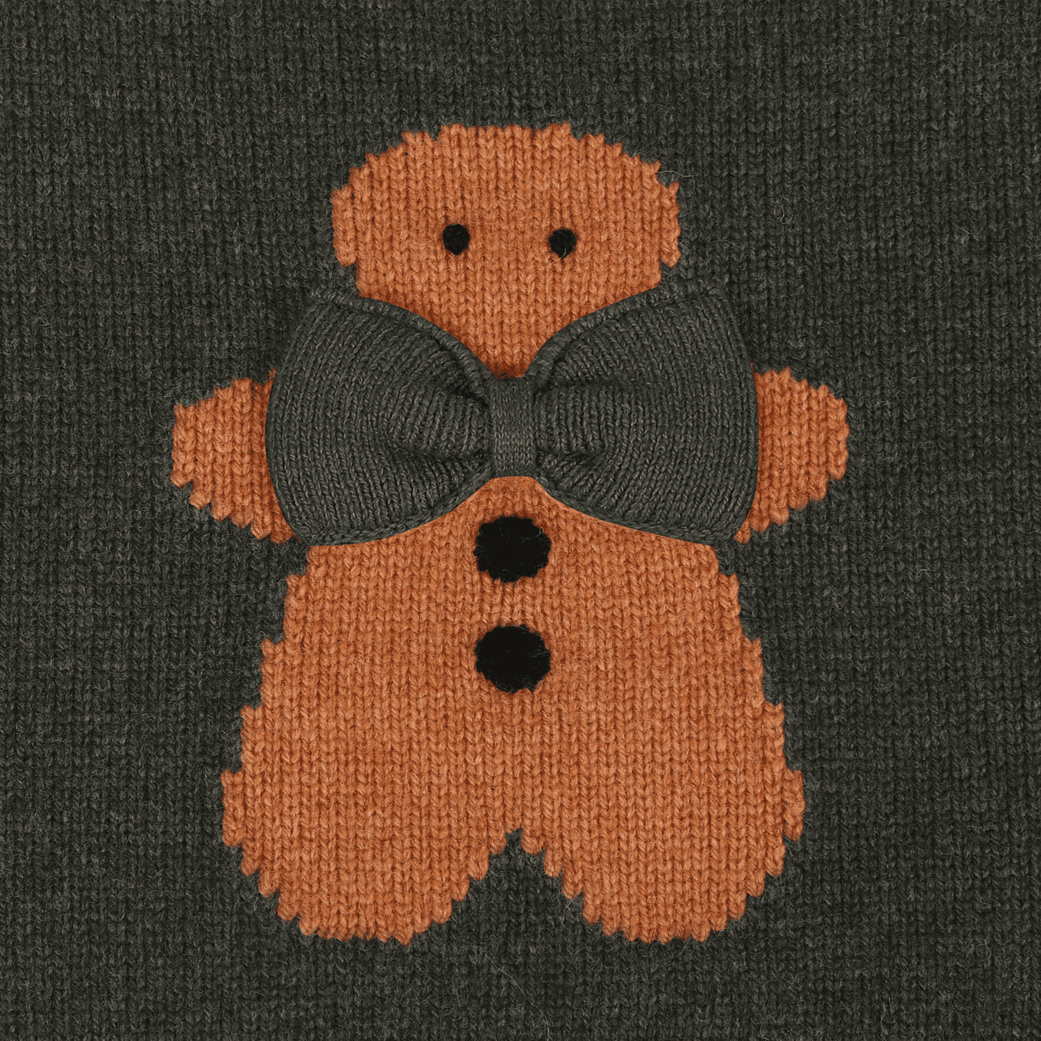 Denn Merino Wool Sweater | Gingerbread | Night Green