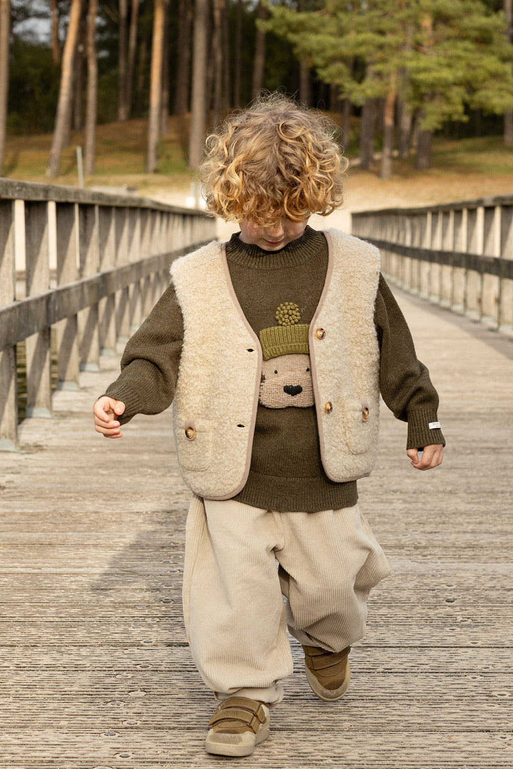 Denn Merino Wool Sweater | Terrier | Dark Olive