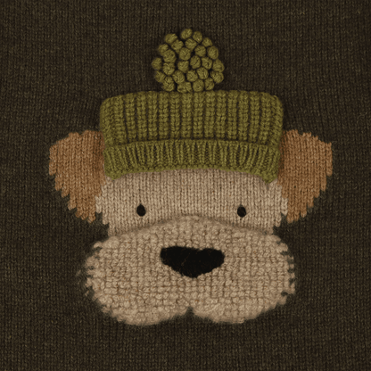 Denn Merino Wool Sweater | Terrier | Dark Olive