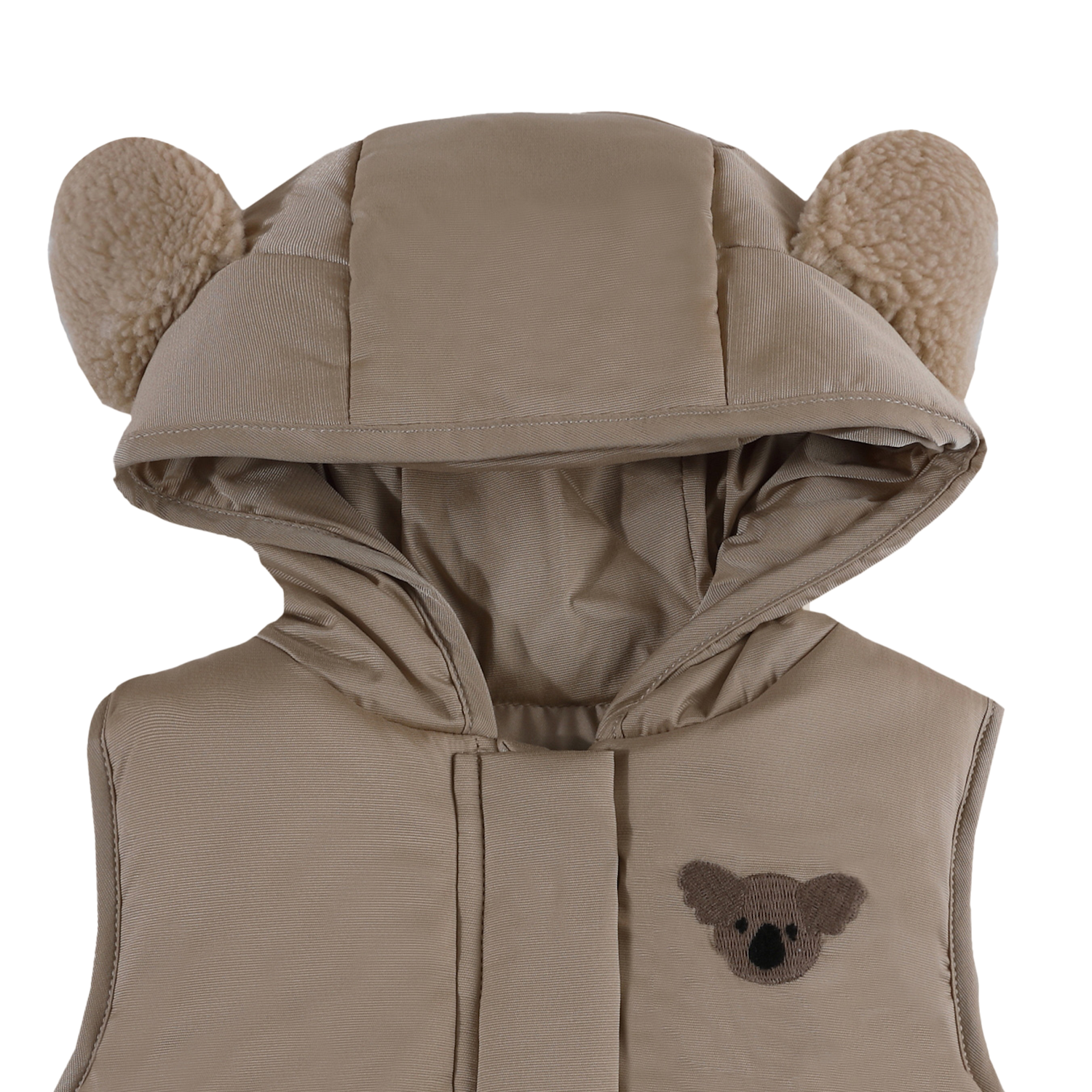 Luijx Bodywarmer Koala Soft Taupe Donsje Amsterdam