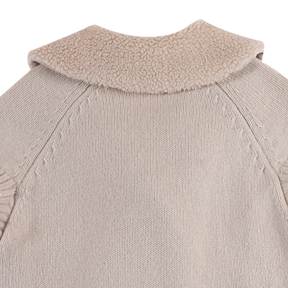 Nannie Merino Wool Waistcoat | Soft Sand